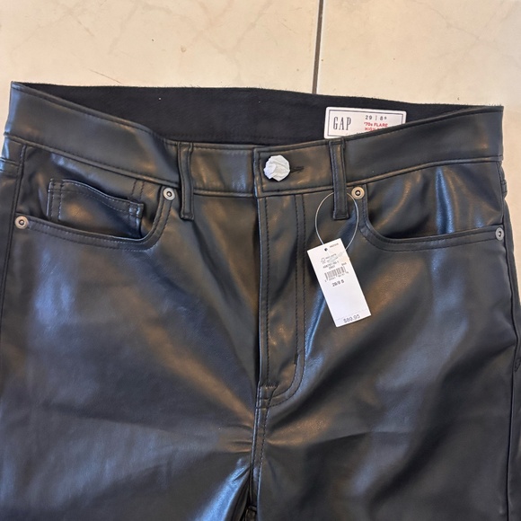 Gap faux leather flare pants - NWT - Picture 4 of 5